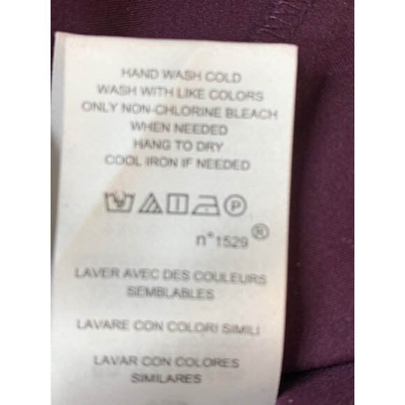 Ralph Lauren Purple Cold Shoulder Formal Gown Slit Size 10 NWT MSRP $210 9016 - Picture 11 of 12